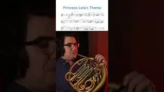 Princess Leia&rsquo;s Theme - Horn Excerpt (with music)
