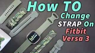Как надевать и снимать ремешок Fitbit Versa 3 🧐