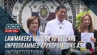 Lawmakers urge SC to declare unprogrammed appropriations as unconstitutional | ANC