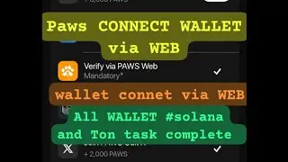 Solved paws wallet connet via web | paws web task | paws wallet connet web #paws  #pawsome #pawsup