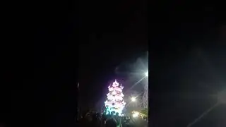 Thrissur pooram time lapse. Fireworks. Kerala. Cultural capital. Light at night. Colour. Vlog.