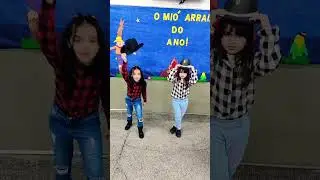 Cumprimento das Calgirl Apresenta&ccedil;&atilde;o Arraia do Col&eacute;gio Souza Lopez