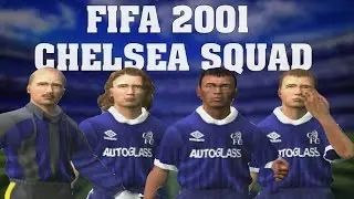 Fifa 2001 Chelsea London Squad De Goey Desailly Ferrer Leboeuf Wise Di Matteo Hasselbaink Zola