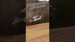 Bush Plane Lands Steep Hill! #new #aviation #rcplane