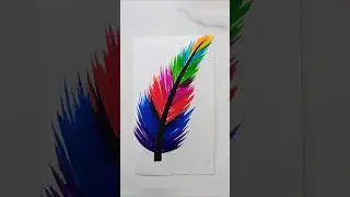 colourful feather 🪶#art