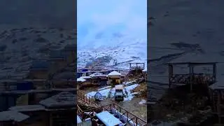 Naran weather 🌨️ 7/10/25.First of the season #song #arijitsingh ,#snow #naran #winters #coldnight