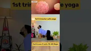 Safe 1st Trimester Yoga for Pregnancy #prenatalyoga #womenshealth
