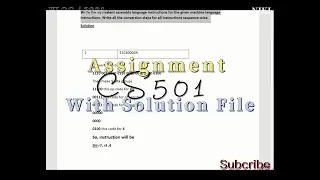 CS501 Assignment No.1 Fall 2022 100% Correct Complete Solution