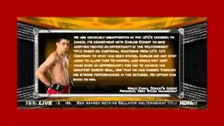 Dana white lies? Carlos Condit did not AGREE to step down of title fight
