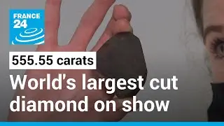 555.55 carats: World's largest cut diamond on display for first time • FRANCE 24 English
