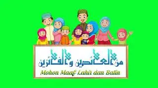 Green screen ucapan selamat idul Fitri