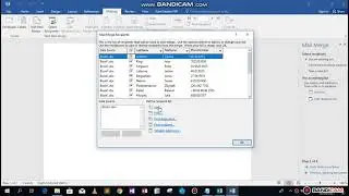 Ms Word - Mail Merge