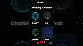 AI vs AI 3D Globe Animation | HTML/CSS/JS AI Coding Experiment