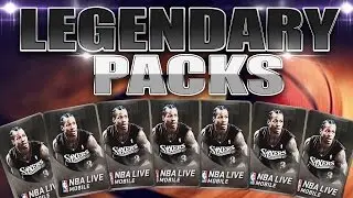 BIGGEST LEGENDARY PACK OPENING EVER ON CHANNEL!!! NBA LIVE MOBILE
