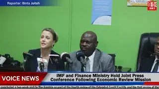 IMF and Finance Ministry Hold Joint Press Conference Following Economic Review Mission