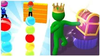 Max Level Stack Rider 3D Vs Giant Rush 3d🟤⚫️New Levels Big New Update Max Walkthrough Android Ios