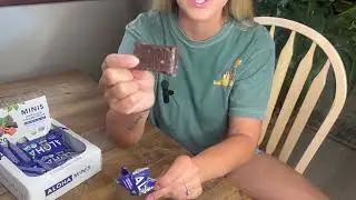Обзор протеинового батончика ALOHA Organic Plant Based Protein Bar MINIS со вкусом карамели, шоко...