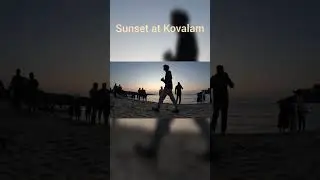 Sunset at Kovalam Beach