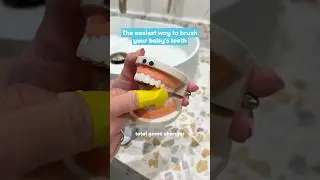 The easiest way to brush your baby's teeth