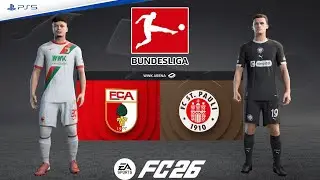 Augsburg vs St.Pauli 🇩🇪 Bundesliga 25/26 Matchday 20 | Match Simulation | FC 26 – PS5™ [4K]