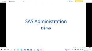 SAS Admin Demo - Telugu : SAS Administration demo (Full classes - 8008392687)
