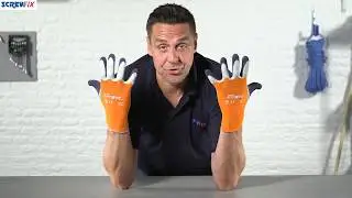 TOWA XA-325 LATEX-COATED FINGER GLOVES ORANGE LARGE | Screwfix