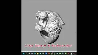Tiger Ring Made In Zbrush || #shorts #youtubeshorts #viralshorts #viral #viralvideo
