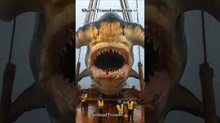 Shark Transformation💀💀 #shorts #trending #animaltransformation#animals #shocking#trolledit#trolling