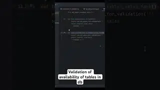 Validation of availability of tables in Database |ETL Testing Automation #etltesting #datavalidation