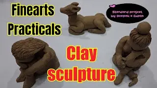 clay sculpture for class 12 finearts #claymodellingideas #claysculpture #claymodellingideas #clayart