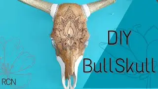 How to carve and decorate a Bull Skull / Bull Skull Art #bullskull #skullart #skullideas