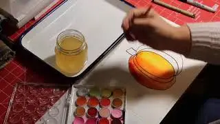 Directed Drawing of a Pumpkin Inspired by Deep Space Sparkle and Let's Make Art