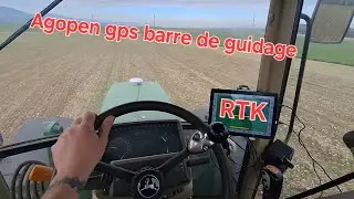 Barre de guidage agopengps et herse &eacute;trille
