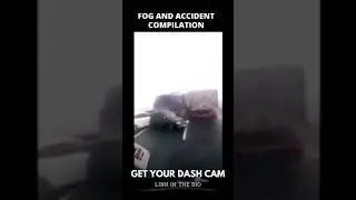 #34. Dash cam - compilation car crash in fog #shorts