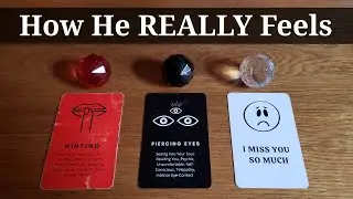 How He REALLY Feels About You **REVEALED** 😲❤️(INSANELY ACCURATE) *Pick A Card* Love Tarot Reading