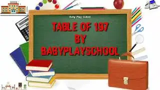 195 पहाड़ा | Tables of 195 | BabyPlayschool | 195 का पहाड़ा |TABLE195 | Pahada 195 | 195 Pahada |BPS