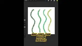 Leaves Chain Brush in Procreate | Easy Custom Brush Tutorial