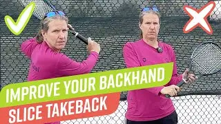 Improve your Backhand Slice take back - Tennis Training guide for Spinshot Sports