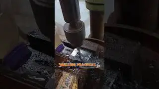 ITI fitter drilling practical 💥 drilling operation drill machine 🦾#iti #fitter #shorts #ytshorts