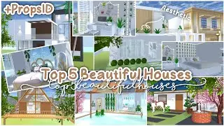 Top 5 Beautiful Aesthetic Houses + PropsID ✨🌸 : Sakura School Simulator
