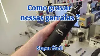 Como gravar a Laser de forma fácil as garrafas com tinta emborrachada ?