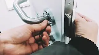 How to replace the tube lever door handle