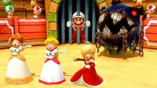 【スーパーマリオパーティ】面白いミニゲームピーチVsデイジーVsロゼッタVsロゼッタ(CPUの強さ：｢たつじん」)