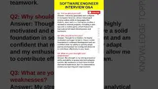 Software Engineer Interview Questions and Answers
