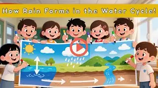 How Rain Forms in the Water Cycle | Story for kids!