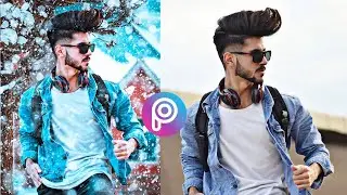 PicsArt Winter Snowfall Special Photo Editing Tutorial - picsart winter special photo editing -AMIDO