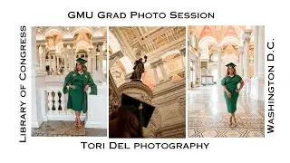 GMU Grad Photo Session | Library of Congress in Washington DC| Tori Del Photography
