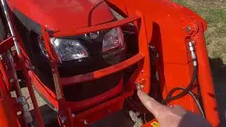 How to Open a Kubota Tractor Hood (in 32 Seconds)