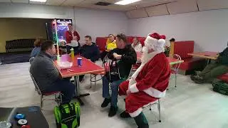 Santa gifts Chris a Bowling Ball!