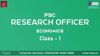 #PSC#ResearchOfficer EXAM_# Economics Class - 1